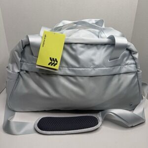 All in Motion Large Duffel Bag Water Repellent Gym Travel Light Gray NEW